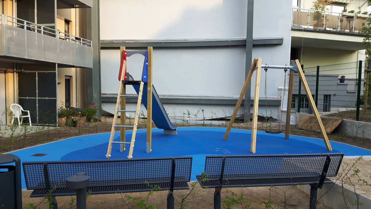 Neubau von 58 sozial geförderten Wohnungen plus Tiefgarage