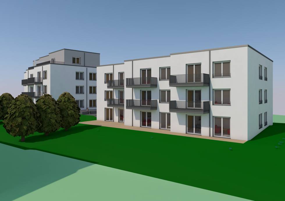 Neubau von zwei Mehrfamilienhäusern mit Tiefgarage, Uferstraße in Leichlingen